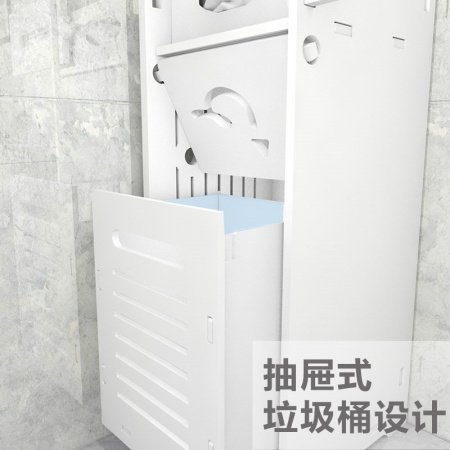 Полка для ванной комнаты с множеством уровней и треугольной формой, напольная, пластиковая, без сверления фотография