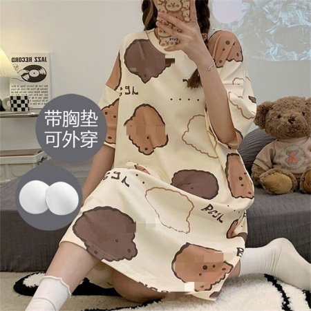 Летнее платье с коротким рукавом и подкладкой для дома фото