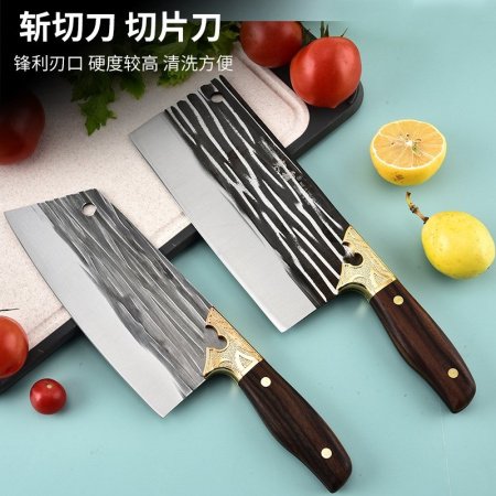 Кухонный нож из марганцевой стали фото