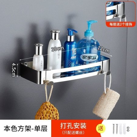 Угловая полка для ванной комнаты из нержавеющей стали изображение