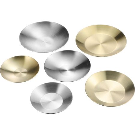 Корейская нержавеющая стальная тарелка для закусок фотография