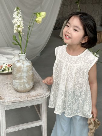 Детские джинсовые леггинсы 2024 лето изображение