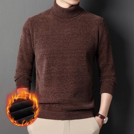 Толстовка с высоким воротником и утеплением для мужчин изображение