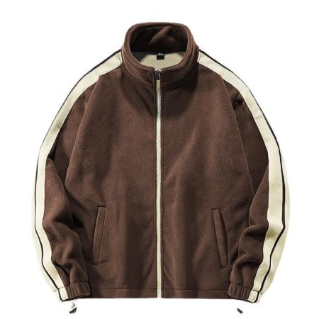 Мужская куртка с начесом и застежкой на молнии изображение