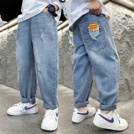 Детские джинсы 2024 весна-лето фотография