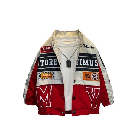 Детская мото-куртка 2023 весна-осень изображение