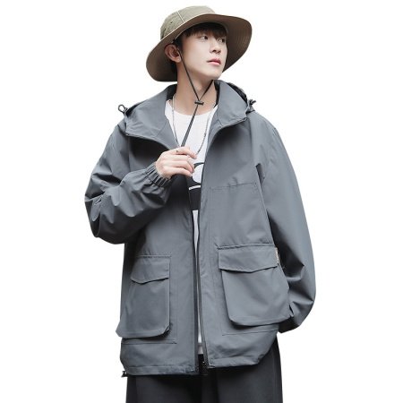 Мужская ветровка с капюшоном 2023 фотография