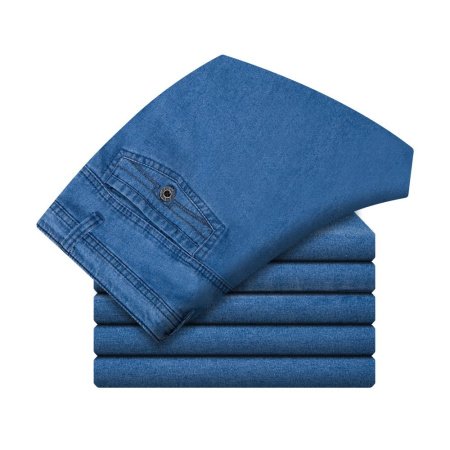 Мужские джинсы высокой посадки прямого кроя изображение