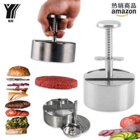 Ручной пресс для бургеров из нержавеющей стали 304 фотография