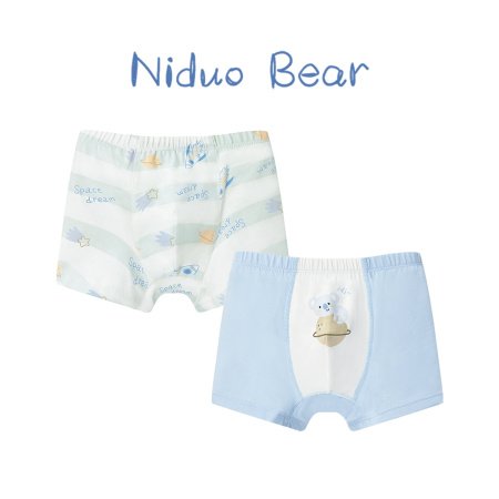 Набор мужских детских трусов из чистого хлопка изображение