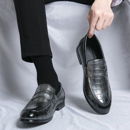 Летние мужские ботинки из искусственной кожи фото