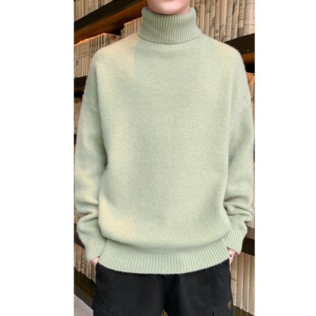 Мужской теплый свитер с начесом 2022 фото