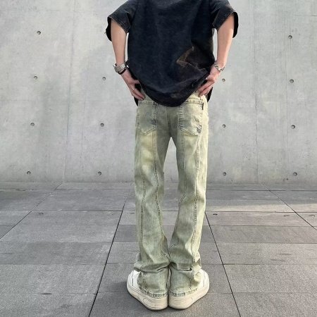 Мужские джинсы с эффектом выцветания фото