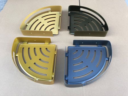 Угловая полка для ванной комнаты из нержавеющей стали изображение