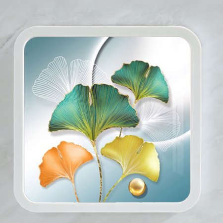 Шкаф для ванной комнаты с изображением на стене фотография