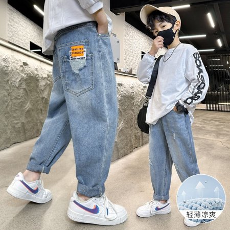 Детские джинсы 2024 весна-лето фотография