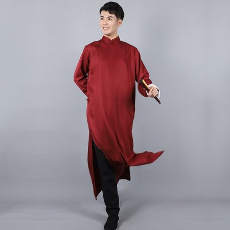 Мужская национальная рубашка в стиле республики с длинным платьем изображение