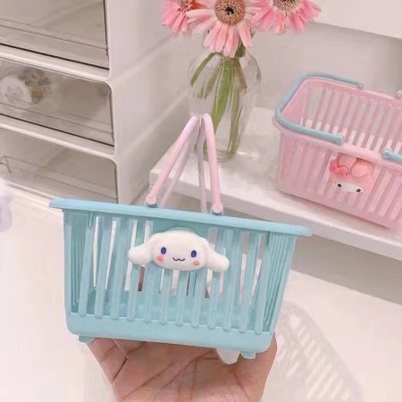 Корзина для хранения Макарон в стиле цветового столкновения фотография