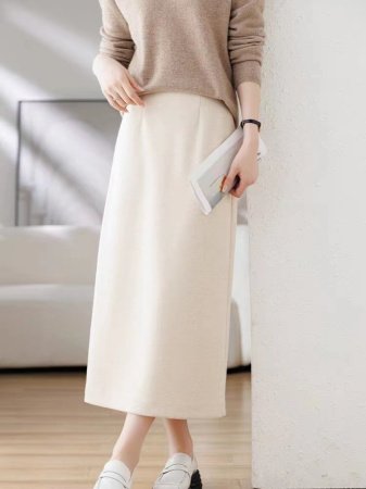 Женская юбка из шелка и кашемира изображение