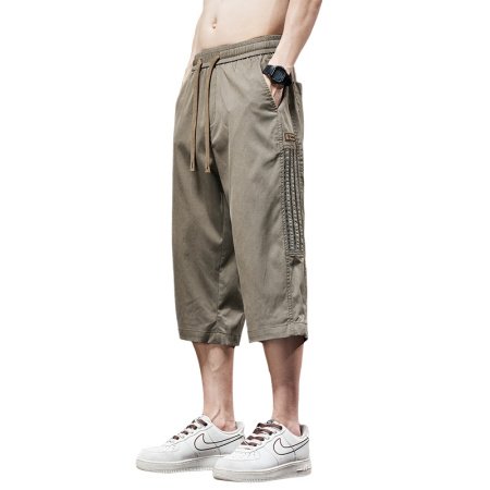 Мужские летние шорты из хлопковой смеси фото