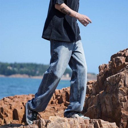 NASA мужские джинсы весна-осень 2024 фото