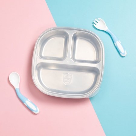 Детская посуда из нержавеющей стали фотография