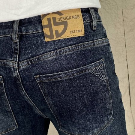 Джинсы мужские 2024 весна-осень узкие свободные джинсы в американском стиле фотография