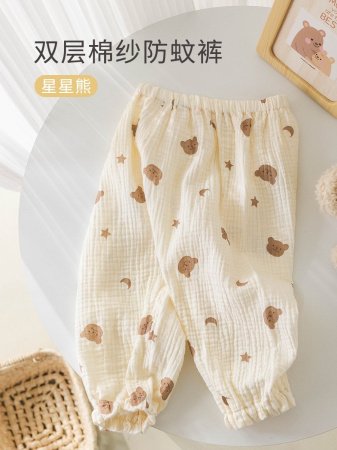 Летние детские штаны из марли фото