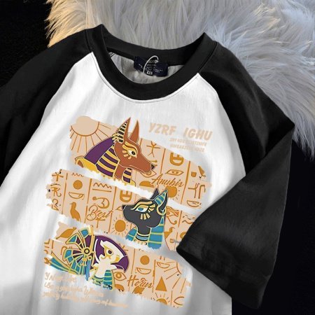 Летняя футболка с кроликами из 100% хлопка фотография