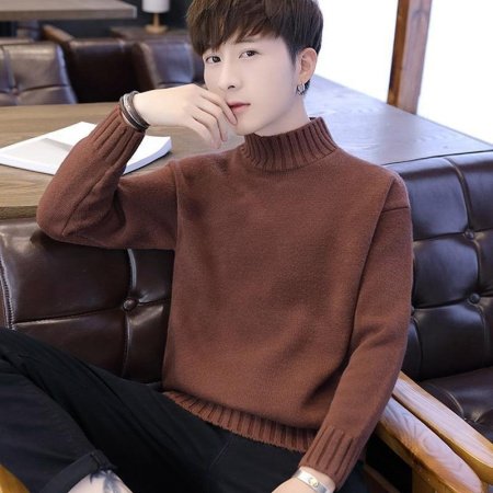 Мужской свитер с высоким воротником изображение