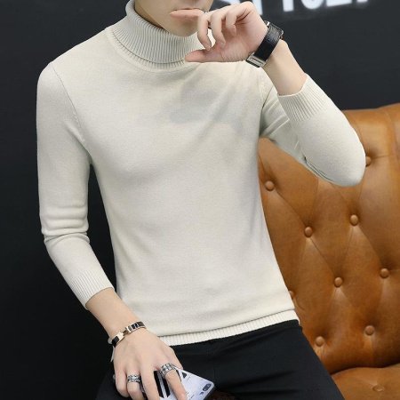 Мужской свитер с высоким воротником фотография