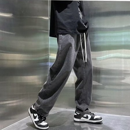 Черно-серые мужские джинсы весна 2023 изображение