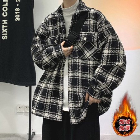 Мужская клетчатая куртка весна-лето 2024 фотография