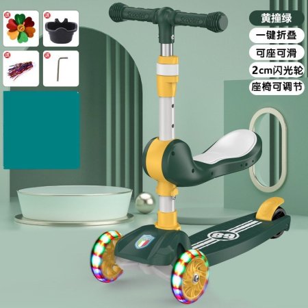 Детский трехколесный самокат фото