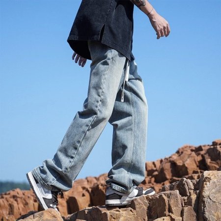 NASA мужские джинсы весна-осень 2024 фото