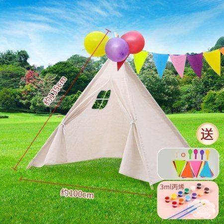 Детский рисованный игровой домик изображение