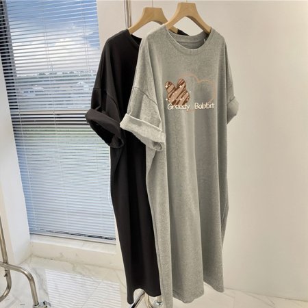 Летнее платье с коротким рукавом изображение