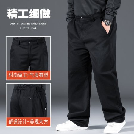 Мужские широкие летние брюки больших размеров изображение