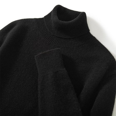 Мужской свитер из кашемира с высоким воротником фото