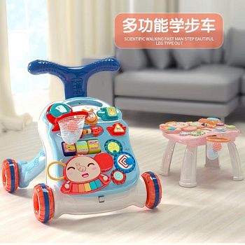 Детская игрушка-ходунки с музыкой и столиком изображение
