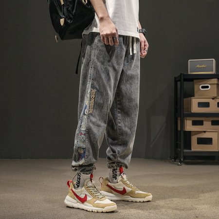 Джинсы мужские 2024 новинка весна-осень изображение