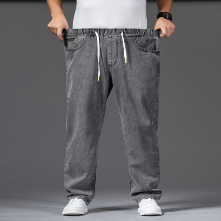 Мужские джинсы прямого кроя с широкими штанинами и широкими брючинами изображение