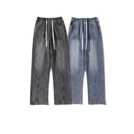 Джинсы мужские ретро-стиль прямые широкие брюки фотография