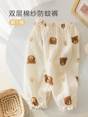 Летние детские штаны из марли фото