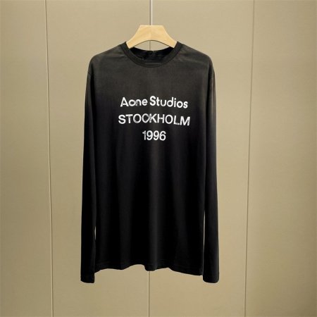 Футболка с длинным рукавом в стиле 2023SS с эффектом старения и градиентной печатью ACXD фотография