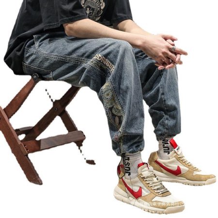 Джинсы мужские 2024 новинка весна-осень изображение