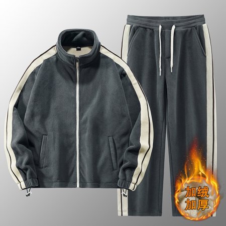 Мужская куртка с начесом и застежкой на молнии изображение