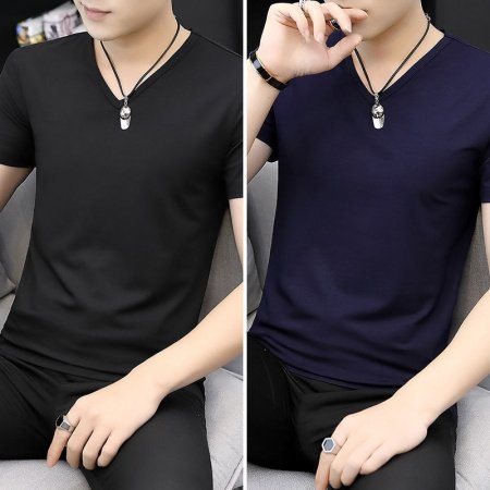 Мужская футболка из модала и льна изображение