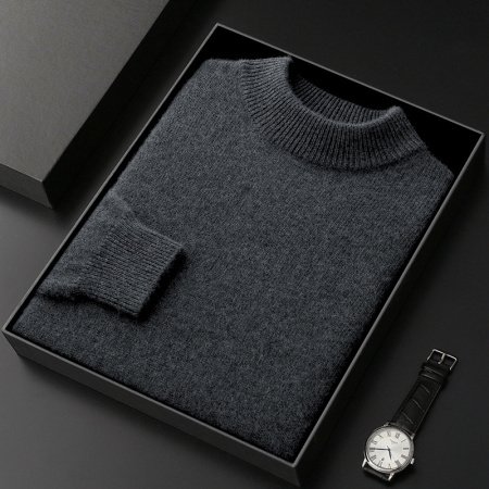 Мужской свитер из 100% чистой козьей шерсти фото