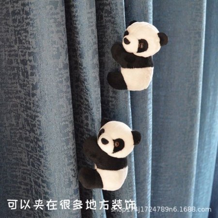 Мягкая игрушка-зажим для стола с маленьким пандой фото